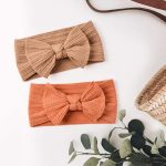 Niceye Handmade Baby Headbands Stretchy Nylon Headband with Bows for Infant Baby Toddler Girls- Pack of 10 - Image 5